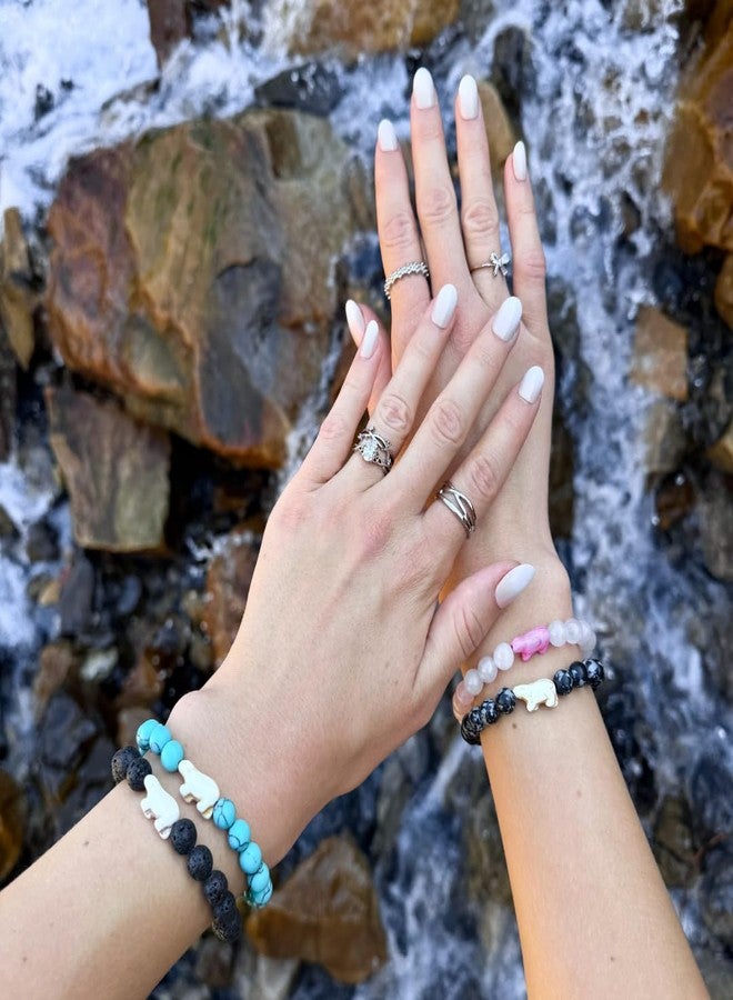 Fahlo Polar Bear Tracking Bracelet – Track a Real Polar Bear’s Journey – Supports Wildlife Conservation – Elastic, One Size Fits Most – on Interactive Mobile App Map – Unisex Conservation Gift (Northern Light Pink) - Image 2